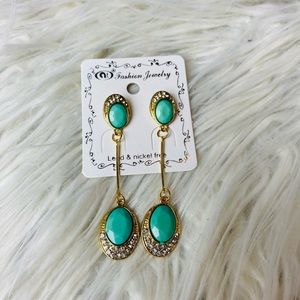 Turquoise Gold Dangle Earring’s